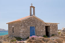 Insel Elafonisi. Eine Kapelle