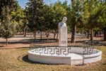 Stadt Paphos. Denkmal dem Dichter Kostis Palamas