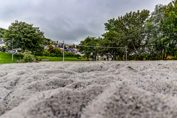 Harstadt. Sandspielfeld für Beachvolleyball