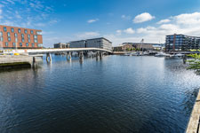 Trondheim. Verftsbrua und Dock
