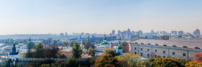 Kiew. Ausblick nach Südwesten vom großen Glockenturm