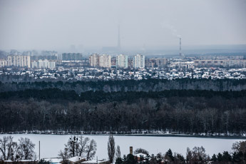 Kiew. Zugefrorener Dnepr