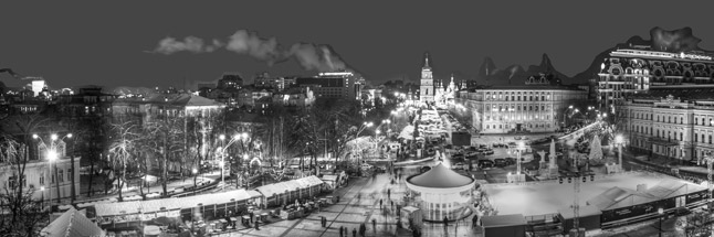 Kiew. Weihnachtsmarkt in Kiew