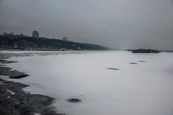 Киев. Замёрзший Днепр