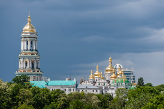 Киев. Вид на верхнюю Лавру