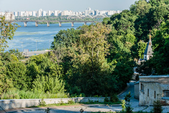 Kiew. Ein Ausblick auf Dnepr