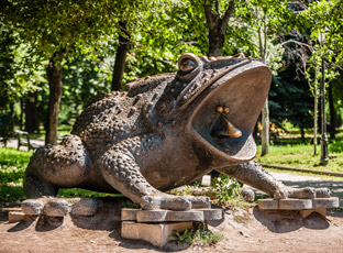 Киев. Памятник Жабе