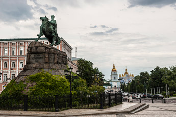 Kiew. Bohdan Chmelnyzkyj Denkmal