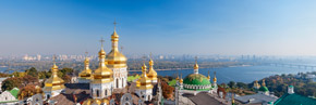 Kiew. Ausblick nach Osten vom großen Glockenturm