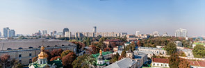 Kiew. Ausblick nach Nordwesten vom großen Glockenturm