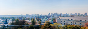 Киев. Вид на Юго-Запад с Большой Лаврской колокольни