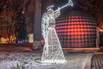Kiew. Leuchtende Figuren