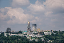 Kiew. Ein Ausblick auf die Lawra
