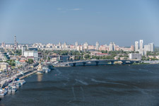 Киев. Вид на Днепр, Подол, Оболонь