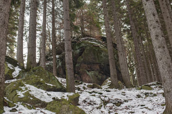 Nationalpark Harz. Eine Klippe