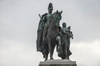 Koblenz. Deutsches Eck. Denkmal Kaiser Wilhelms I.