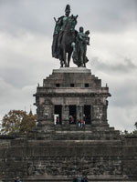 Koblenz. Deutsches Eck. Denkmal Kaiser Wilhelms I.