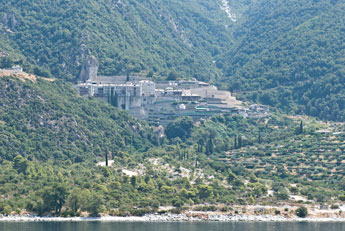 Halbinsel Athos. Kloster Moni Dionysiou