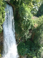 Stadt Edessa. Wasserfall