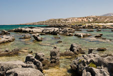 Blick von Insel Elafonisi