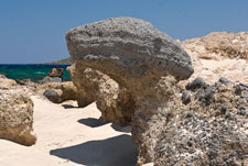 Steine an der Insel Elafonisi