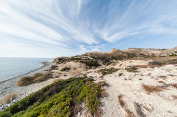 Kap Aspro. Blick von der Küste