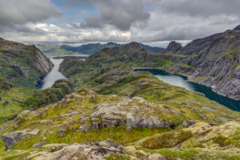 Insel Austvågøya. Trollfjord und Trollfjordvatnet