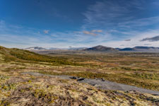 Tverrfjellet. Aussichtspunkt Snøhetta. Blick nach Norden