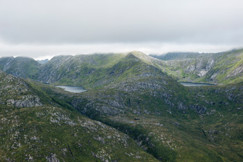 Lofoten. Insel Austvågøya. Svolvær Berge. Zum Berg Tuva