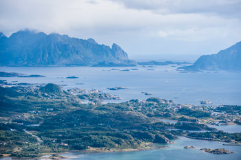 Lofoten. Insel Austvågøya. Berg Glomtinden