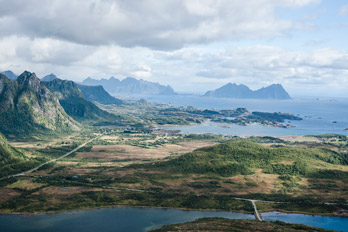 Lofoten. Insel Austvågøya. Berg Glomtinden