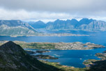 Lofoten. Insel Austvågøya. Svolvær Berge. Berg Blatinden