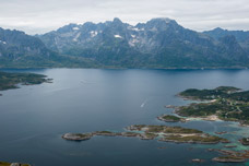 Insel Hinnøya. Aussichtspunkt Pundslett