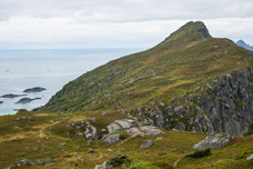 Insel Hinnøya. Weg zum Berg Stortinden