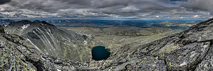 Rondane. Ausblick vom Berg Høgronden.
