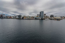 Fähre: Moskenes-Bodø. Im Hafen Bodø