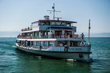 Friedrichshafen. Ein Fahrgastschiff