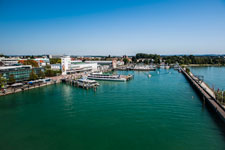 Friedrichshafen. Blick auf den Hafen