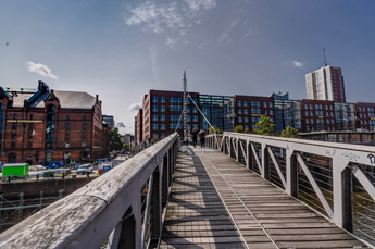 Hamburg. Speicherstadt. Kehrwiedersteg