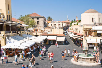 In der Stadt Rhodos