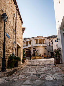 Dorf Pissouri. Zentrum