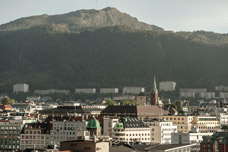 Bergen. Dächer in der Innenstadt