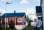 Lofoten Inseln. Hennigsvær. Ein kleines Haus