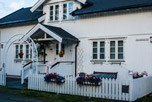 Lofoten Inseln. Hennigsvær. Ein Familienhaus