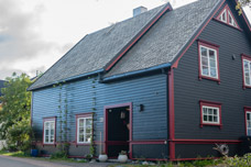 Lofoten Inseln. Hennigsvær. Ein Haus