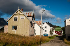 Lofoten Inseln. Hennigsvær. Ein Haus