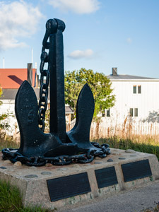 Lofoten Inseln. Hennigsvær. Ein Denkmal