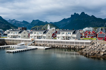 Lofoten Inseln. Svolvær. Ferienhäuser