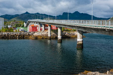 Lofoten Inseln. Svolvær. Brücke