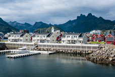 Lofoten Inseln. Svolvær. Ferienhäuser